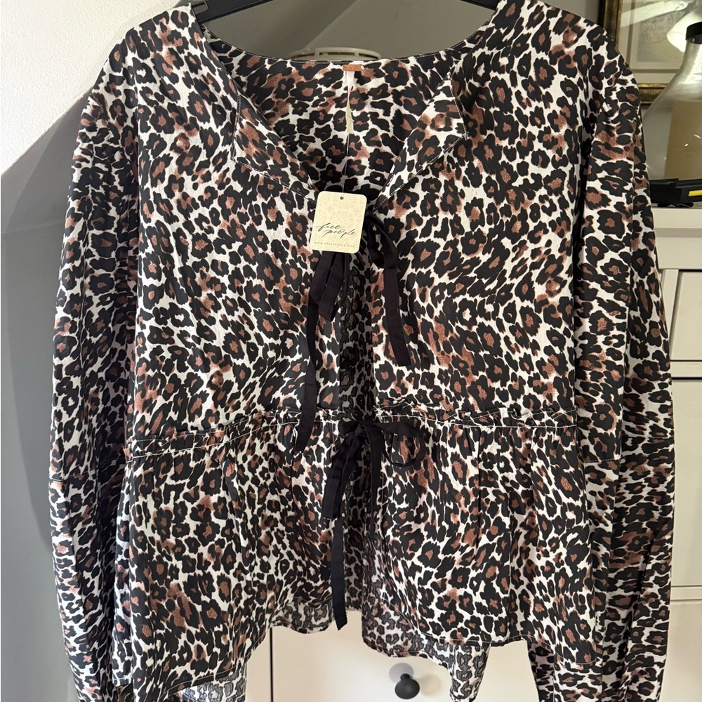 Free People Leopard print jacket NWT was $128